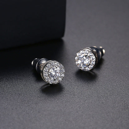 Fresh And Stylish Simple Round Copper Earrings