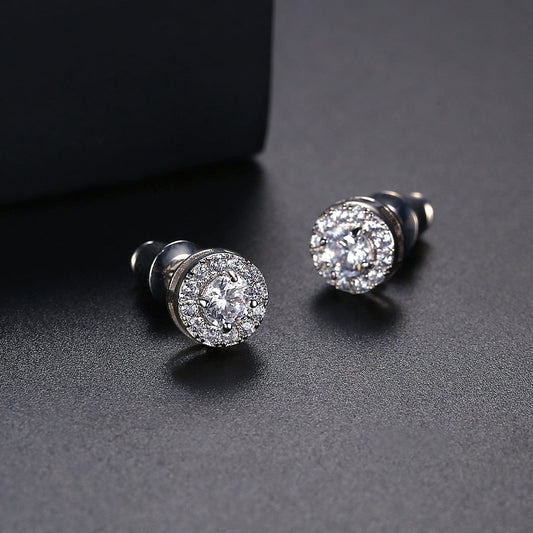 Fresh And Stylish Simple Round Copper Earrings