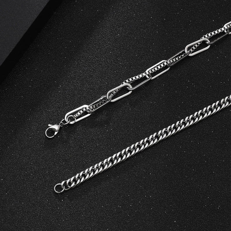 Women's & Men's Niche And Simple Street Fashion Clavicle Chain Cold Necklaces