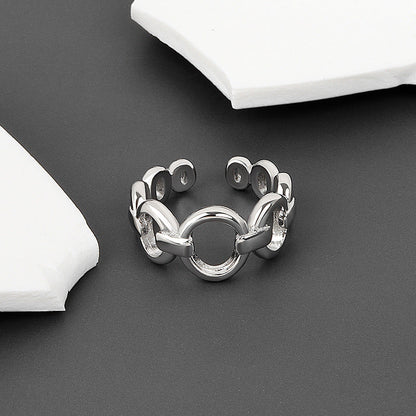 Cool Style Exquisite Chain Simple Opening Graceful Index Rings