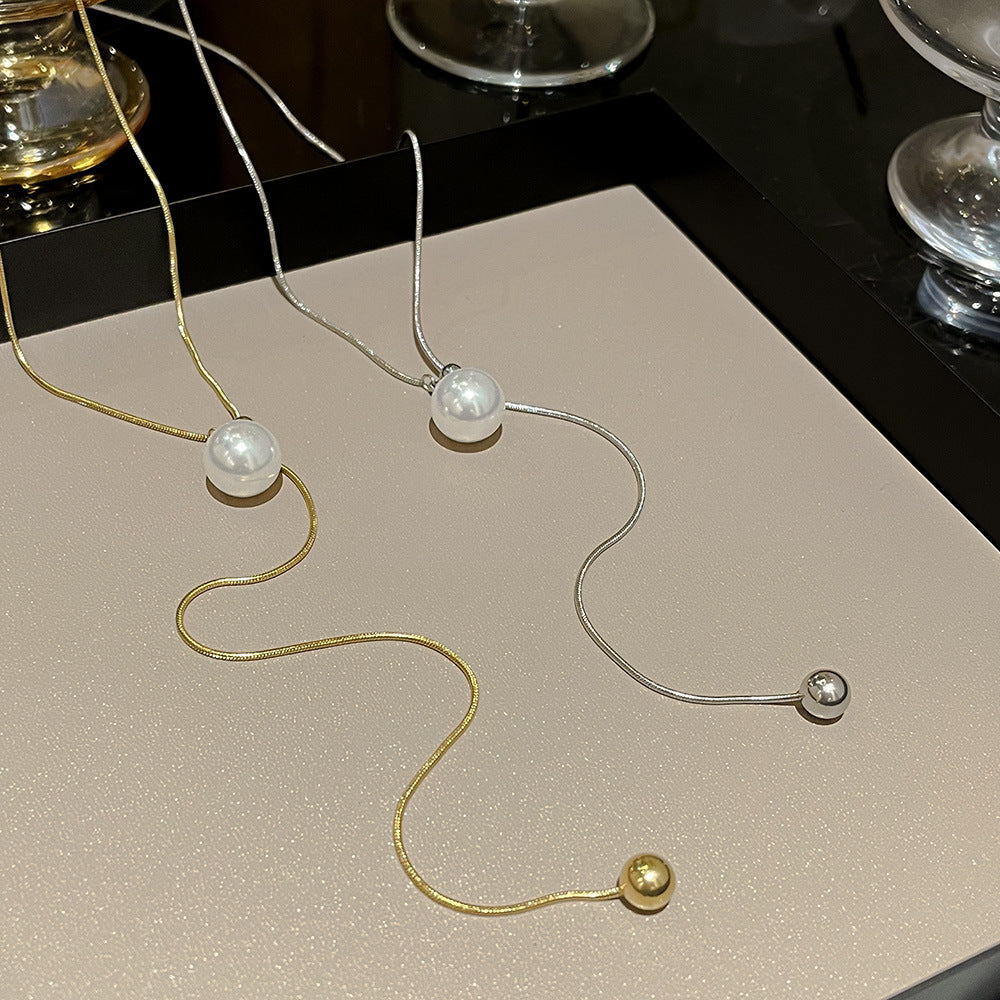 Women's Pearl Light Luxury Ornament High-grade Minority Necklaces