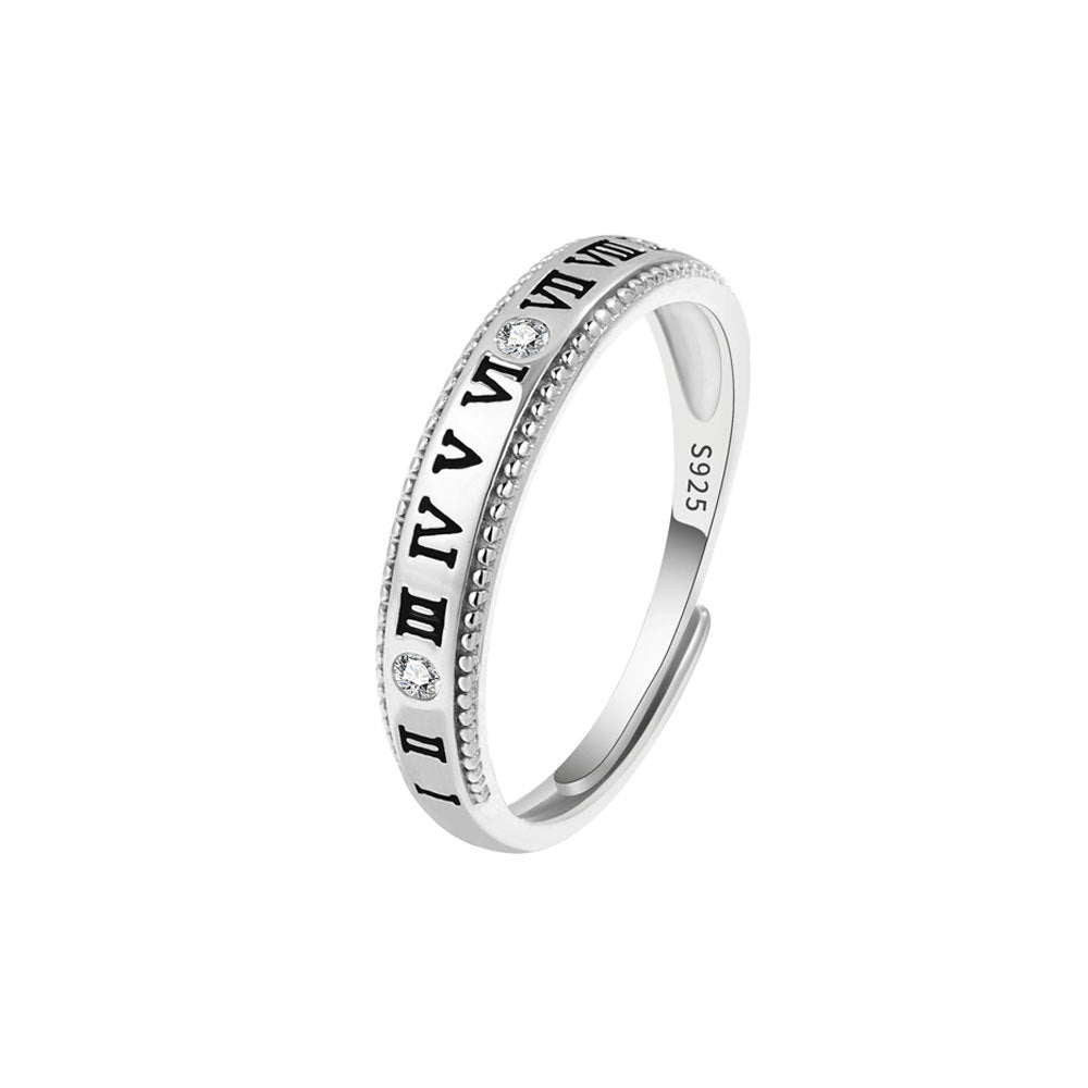 Women's & Men's & Couple Korean Style Simple Cold And Letters Rings
