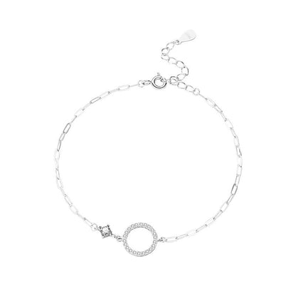 Women's Circle Simple Lucky Girlfriends Birthday Gift Bracelets