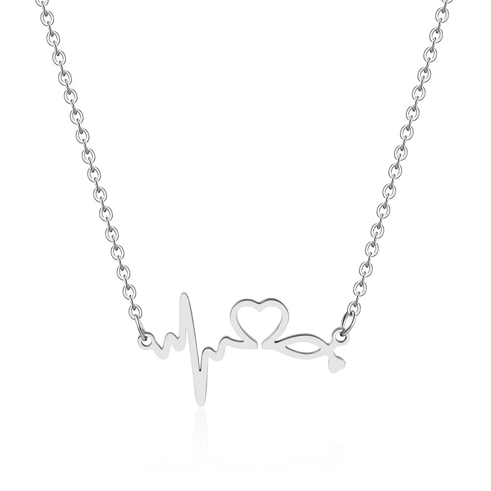 Stainless Steel Pendant Titanium Gold Plating Mother Necklaces