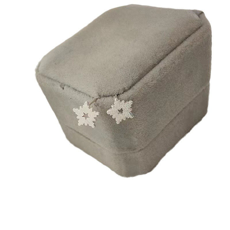 Needle Snowflake Star Female Temperament Tide Simple And Earrings
