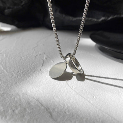 Women's & Men's & Wang Matching Clothes Sweater Chain Titanium Steel Trendy Necklaces