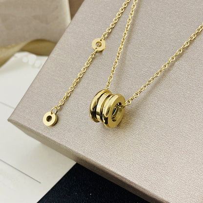 Women's & Men's Ceramic High Version Spring Full Diamond Small Waist Necklaces