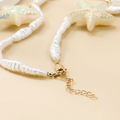 Vacation Style Female Fashion Starfish Shell Necklaces