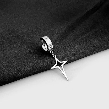 And Compact Love Stainless Steel Ear Clip Earrings