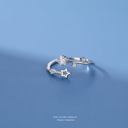 Five-pointed Star Female Fashion Personalized Minority Rings