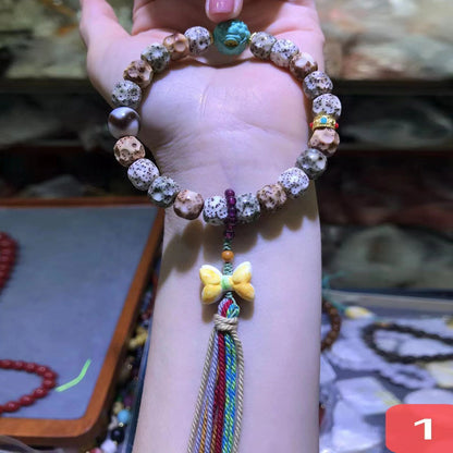 Gold Seed Bodhi Ethnic Style Cultural Artifact Bracelets