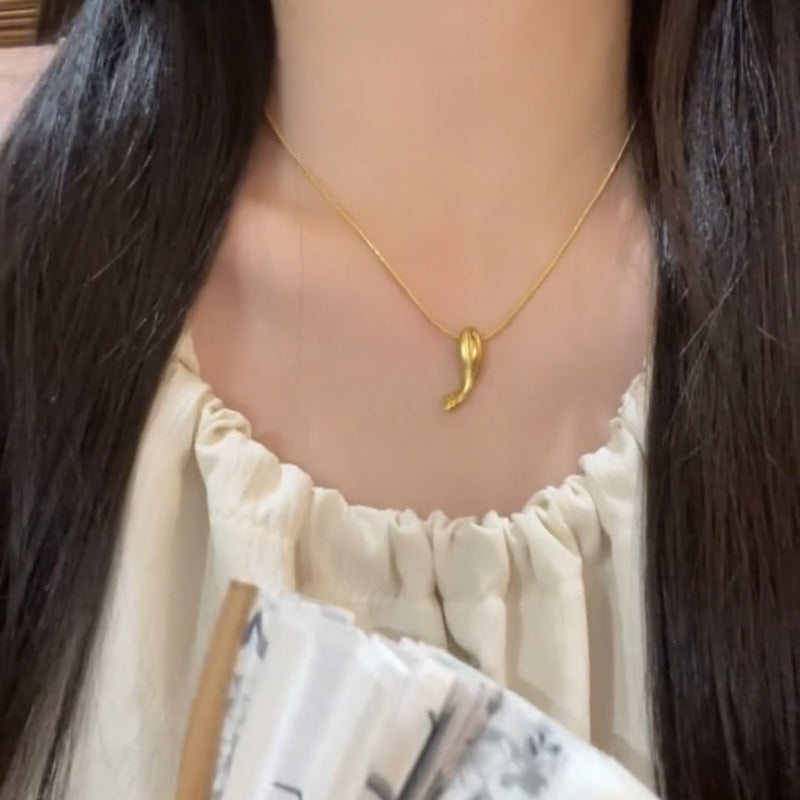 Luxury High-grade Character Safety Lock Clavicle Necklaces