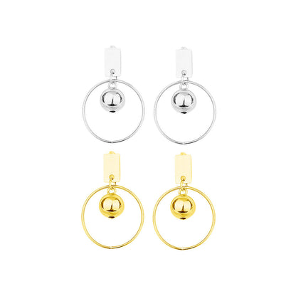 Women's Big Circle Personalized Temperament High-key Eardrop Round Earrings