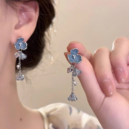 Women's And White National Fashion Antique Niche Design Elegant Chinese Earrings