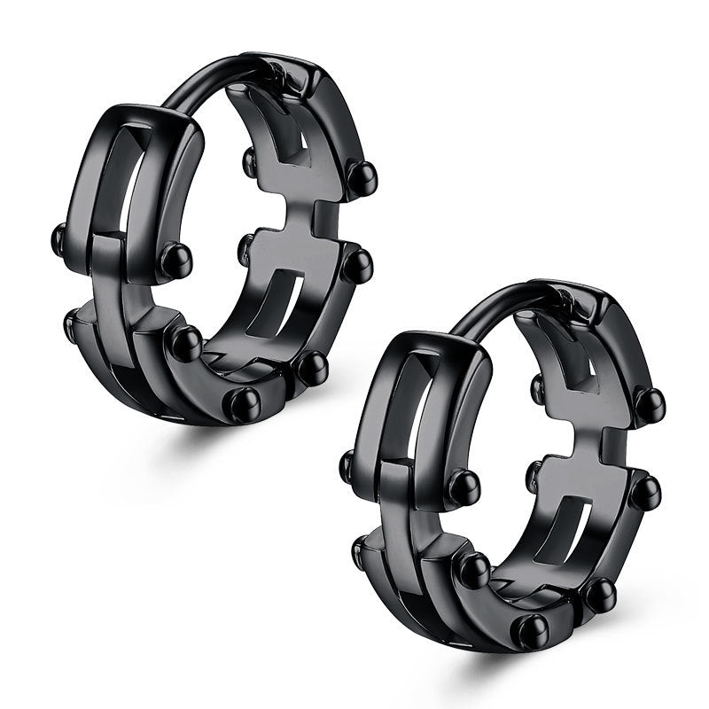 Men's Geometric Ear Fashion Hip Hop Accessories Earrings