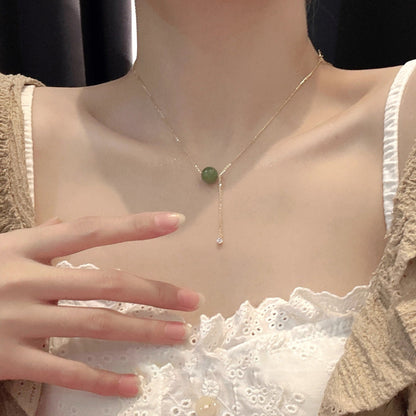 Jade Female Light Luxury Minority High Necklaces