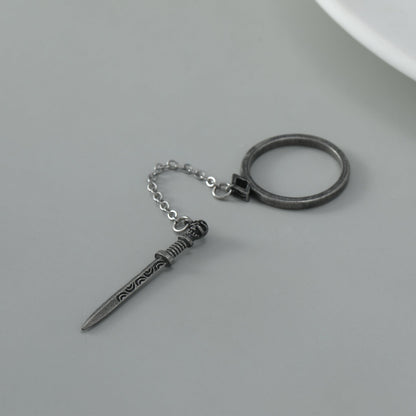 Cross Sword Female Creative Personality Chain Rings
