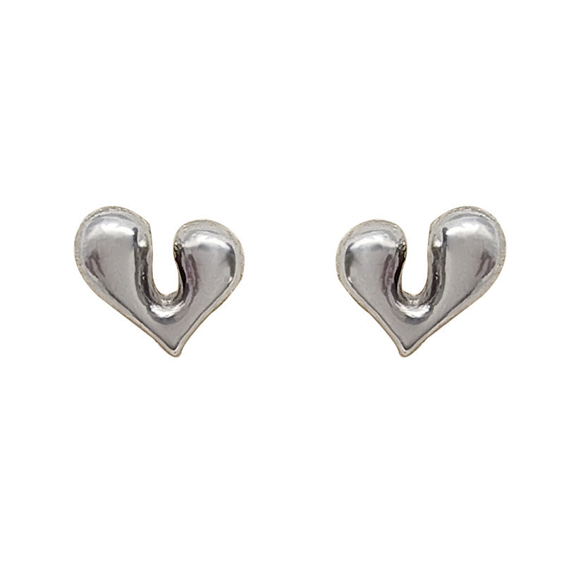 Love Shape Graceful And Petite Female Cold Earrings