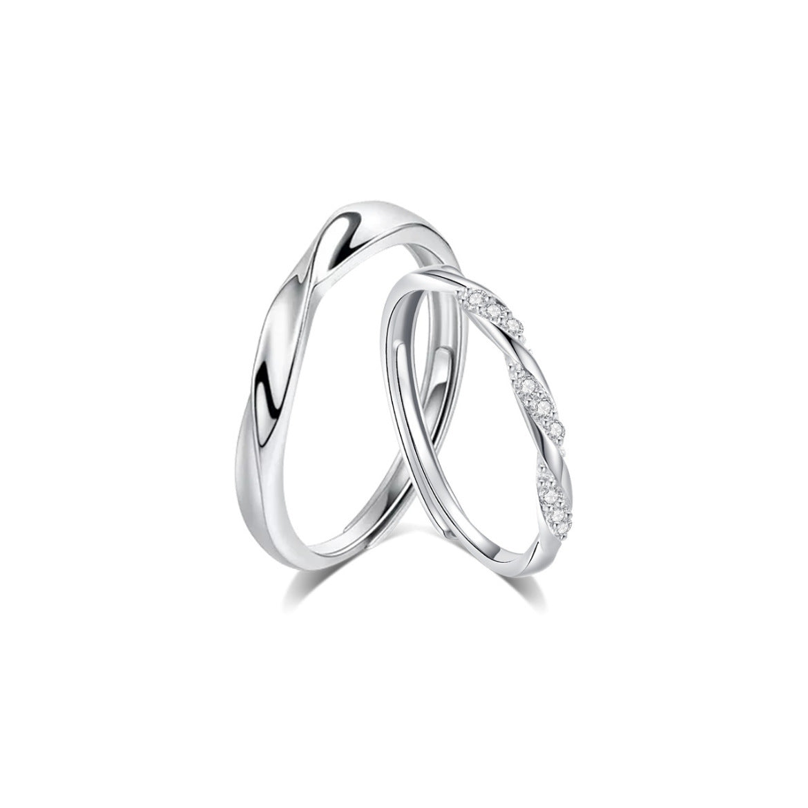 Women's & Men's & Double Knot Couple And Fashion Design Open Rings