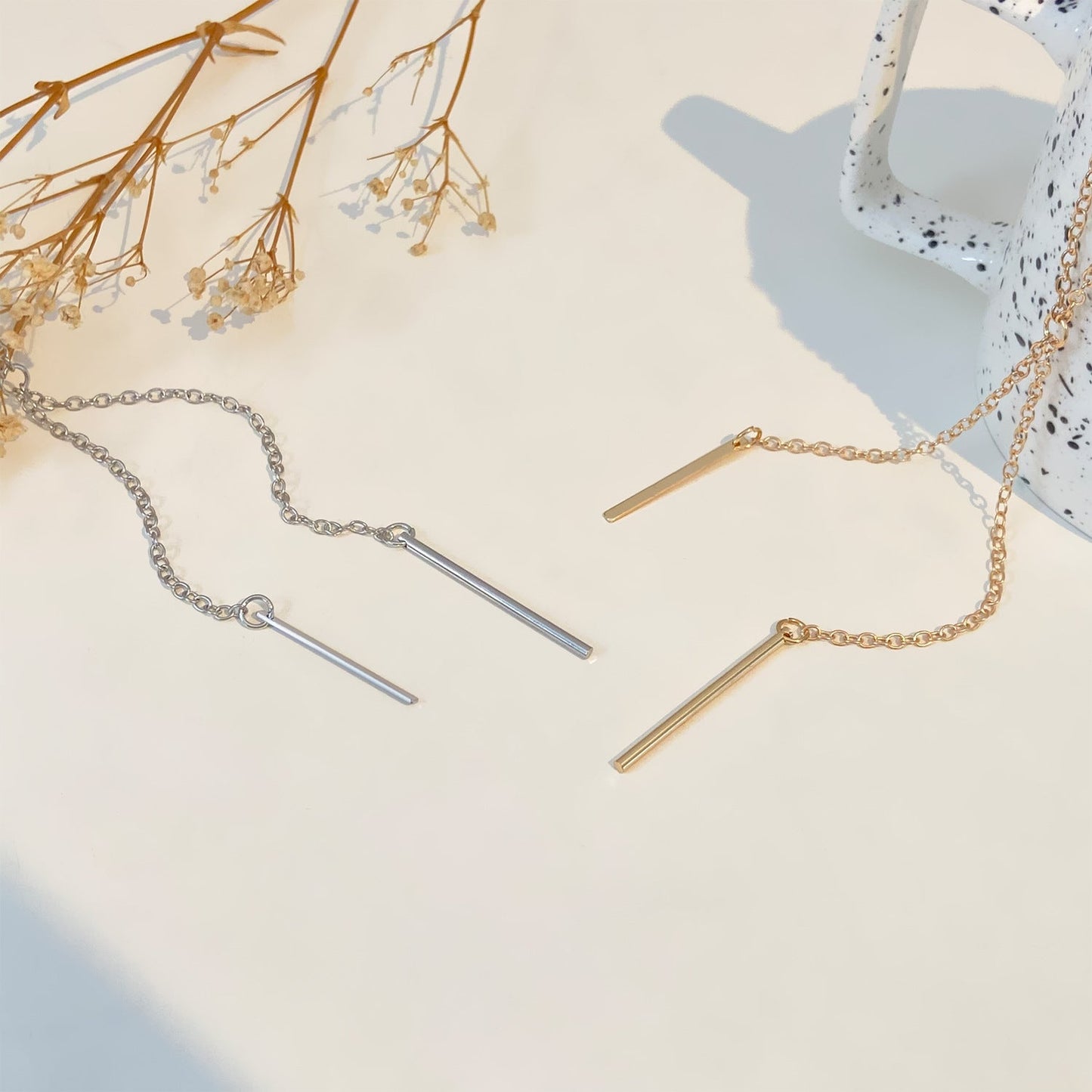 Retro Fashion Word Chain Pendant Sweater Necklaces