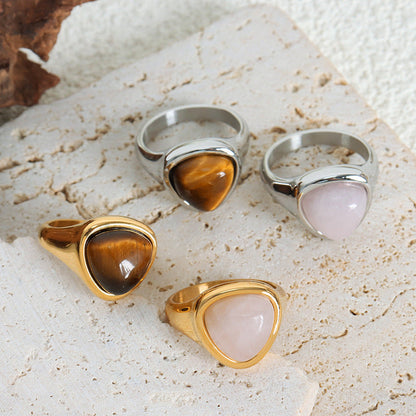 Stone Tigereye Retro Affordable Luxury Elegant Rings