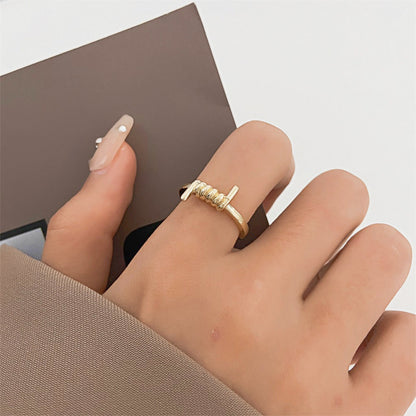 Simple Knot Fashion Creative Alloy Geometric Rings