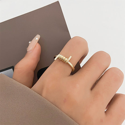 Simple Knot Fashion Creative Alloy Geometric Rings
