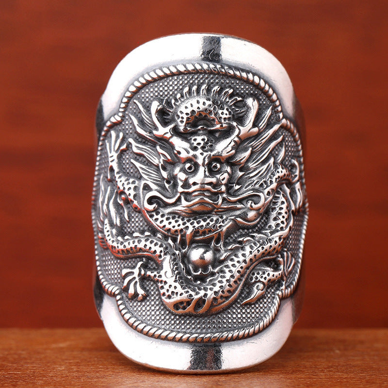 Sterling Sier Pure Wide Face Thumb Rings