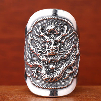 Sterling Sier Pure Wide Face Thumb Rings