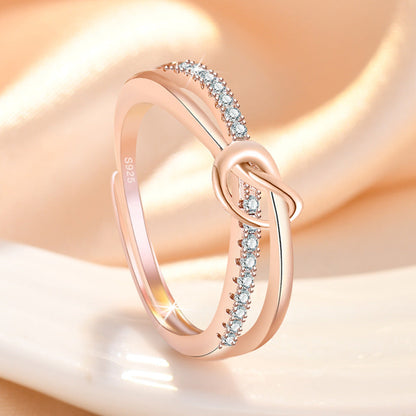 Knotted Female Korean Affordable Luxury Fashion Rings