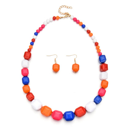 Acrylic Metal Exaggerated Artistic Retro Personalized Necklaces