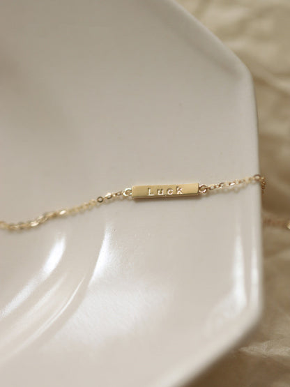 Ultra Fine Sterling Sier Female Lucky Bracelets