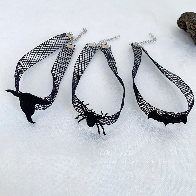 Series Mesh Hat Bat Trendy Hot Dark Necklaces
