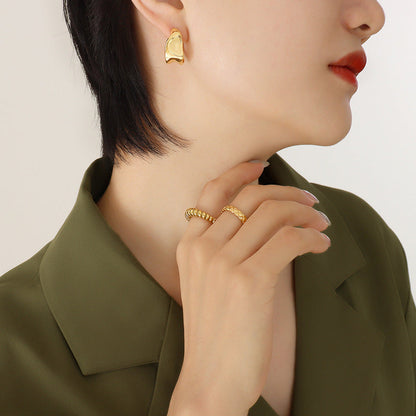 Fashion Simple Style Irregular Shaped Geometric Earrings