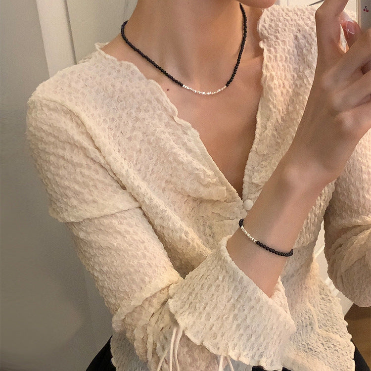 Small Pieces Of Sier Female Design Necklaces