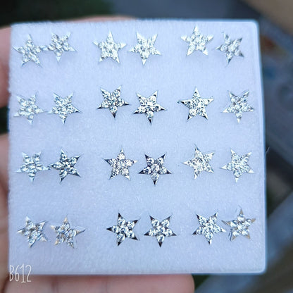 Women's Summer Ear Plastic Auricular Needle Mini Earrings