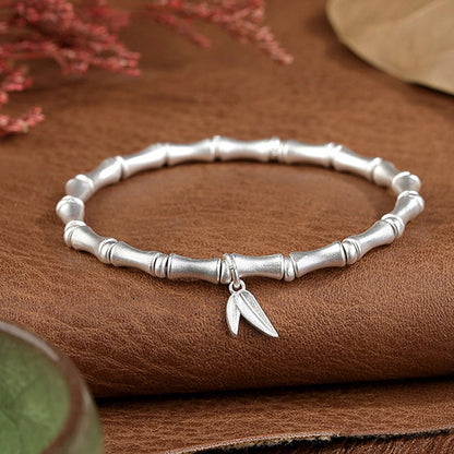 Female White Copper Sier-plated Frosted Summer Bracelets
