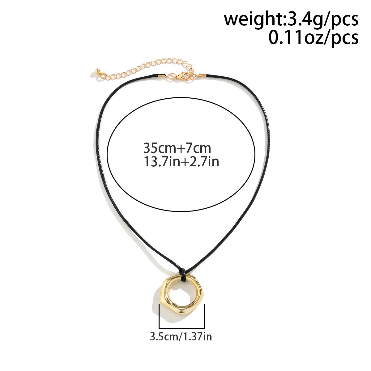 Ornament Simple Geometric Heart Shape Hollow Out Pendant Necklaces