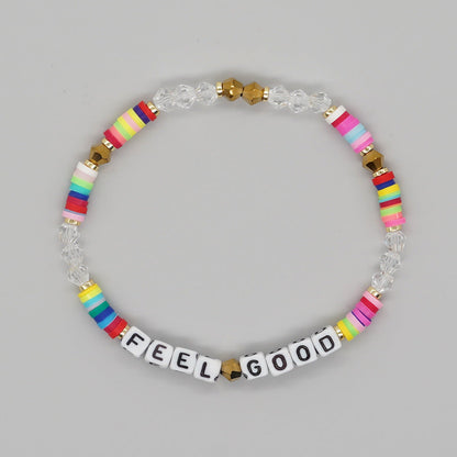 Beads Colorful Polymer Clay Crystal Handmade Bracelets