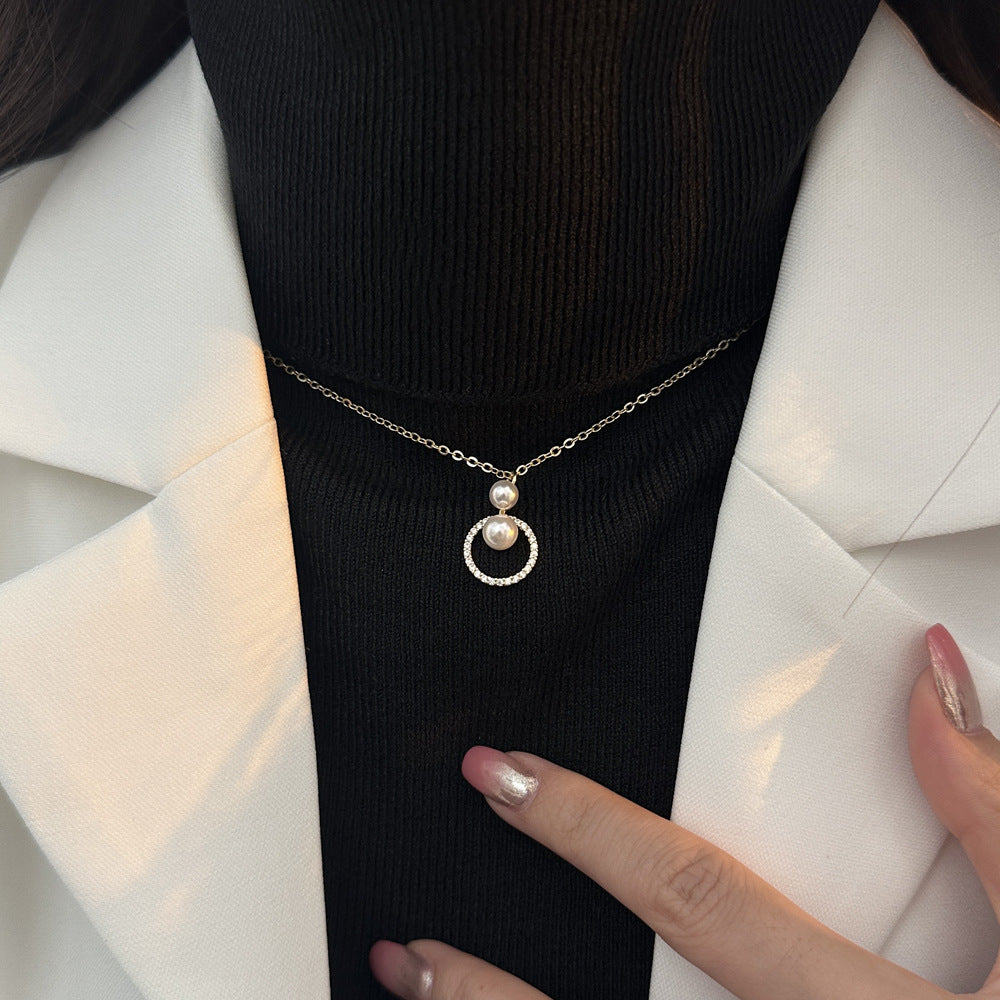 High-grade Micro Pendant Simple And Light Luxury Necklaces