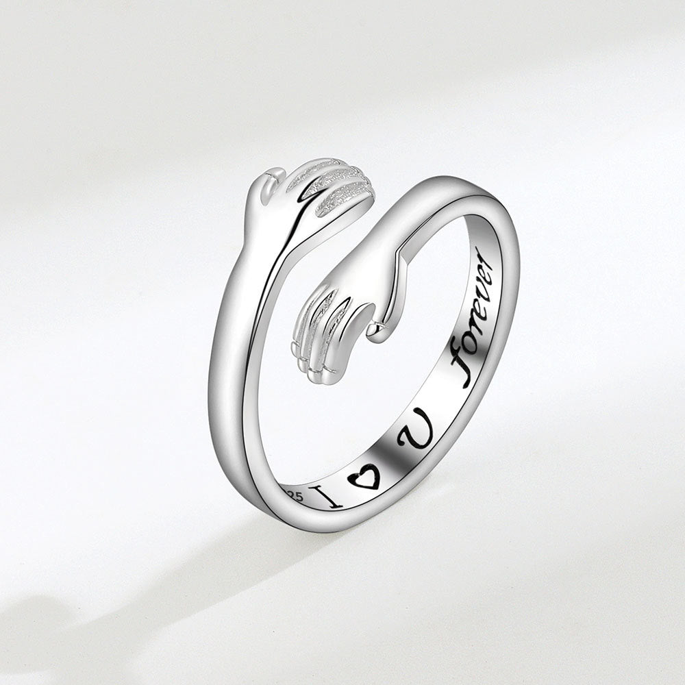 Hug Couple Korean Fashion Fresh Graceful Rings