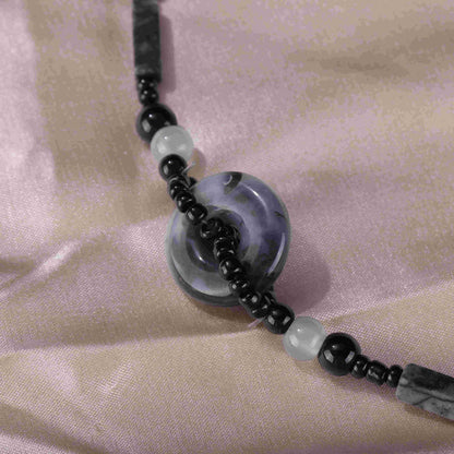 Style Green Stone Vintage Beaded Clavicle Chain Necklaces