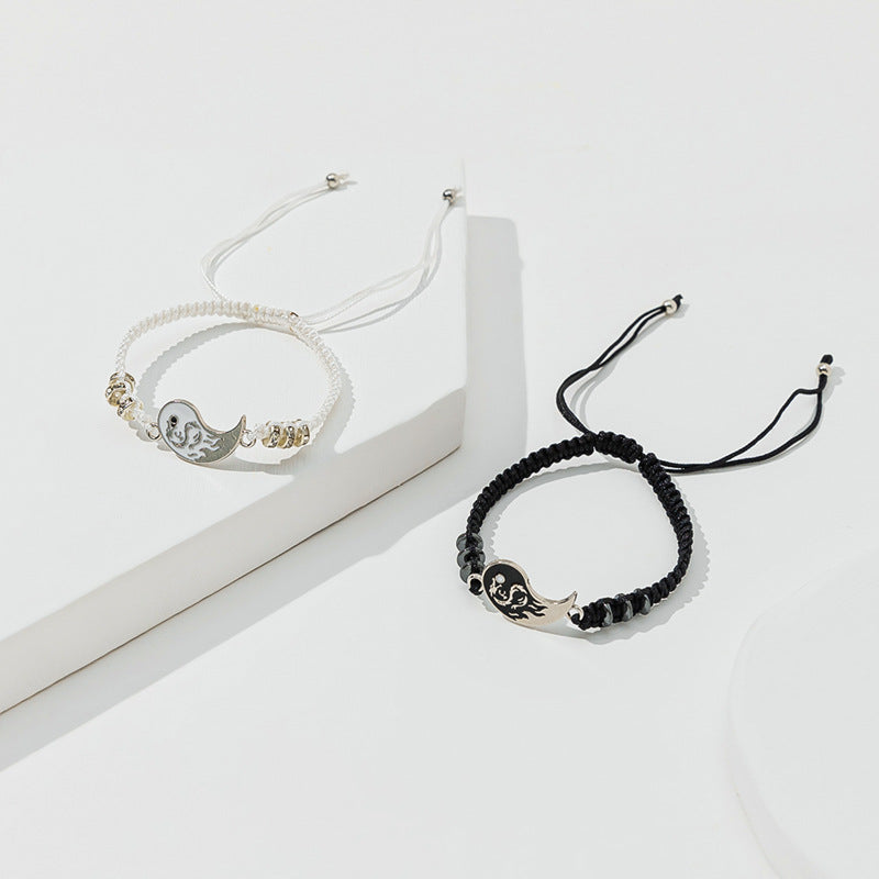 Dragon Totem Braided Haematite Hand-woven Couple Tai Bracelets
