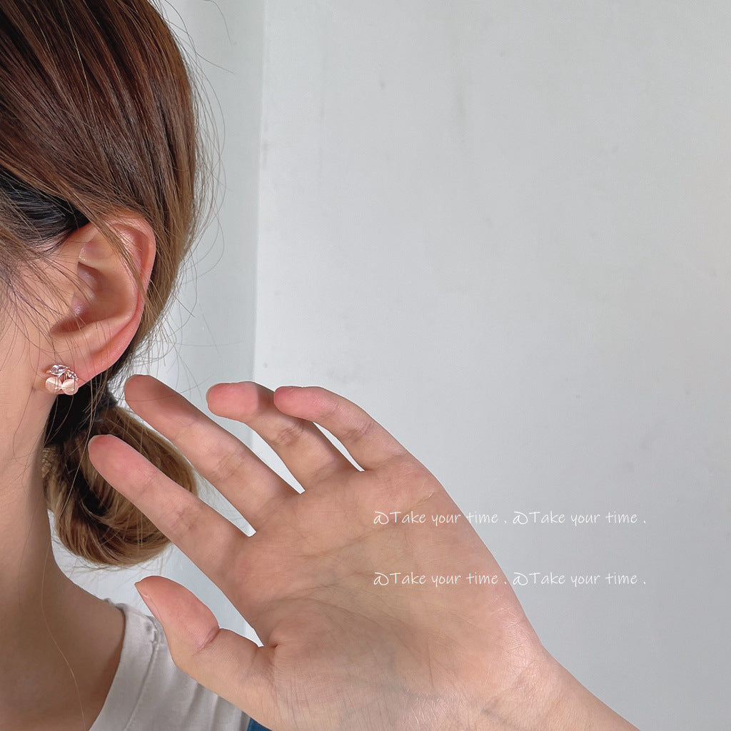 Inlaid Zircon Sier Needle Plated Glass Rings