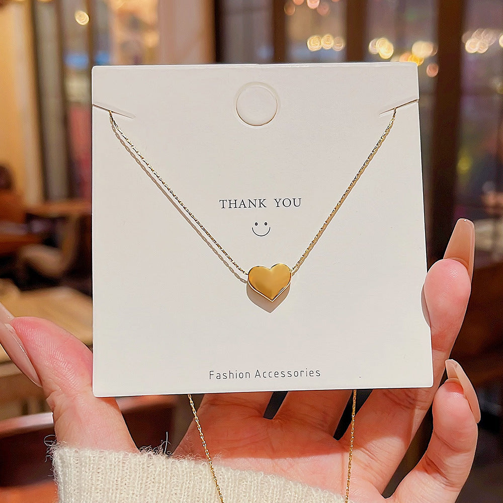 Style Love Titanium Steel Colorfast Sweater Necklaces