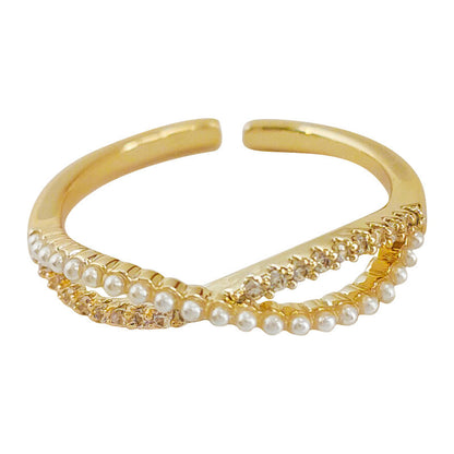 High-grade Micro Inlaid Zircon Open Adjustable Rings