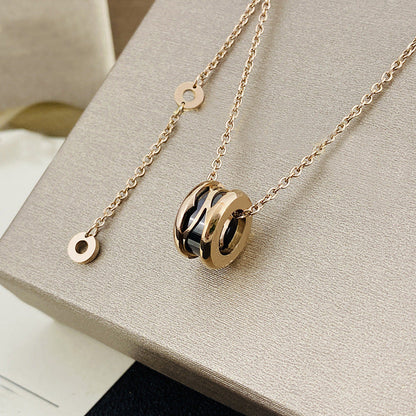 Women's & Men's Ceramic High Version Spring Full Diamond Small Waist Necklaces