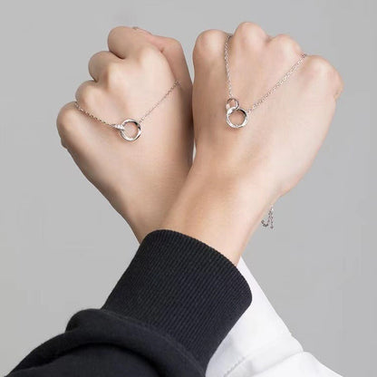 Women's & Men's Light Luxury High-grade Double Pendant Clavicle Chain Necklaces