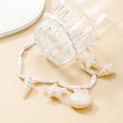 Vacation Style Female Fashion Starfish Shell Necklaces