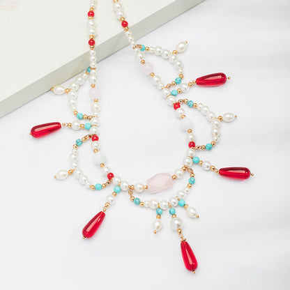 Style Red National Clavicle Chain Song Necklaces